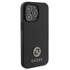 Guess GUHCP13LPS4DGPK Hardcase für Apple iPhone 13 Pro 6,1 Zoll Schwarz Strass Metall-Logo
