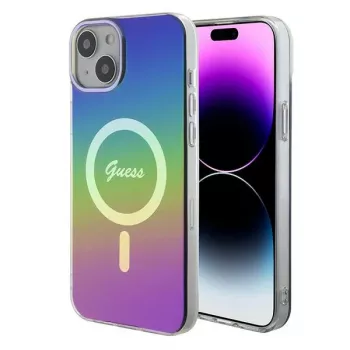 Guess IML Iridescent MagSafe Case für iPhone 15 (Iridescent)