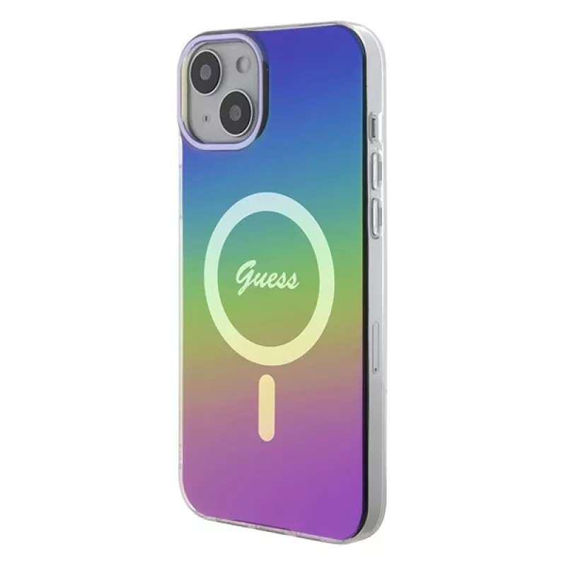 Guess IML Iridescent MagSafe Case für iPhone 15 (Iridescent)