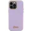 Guess GUHCP15LPGMCSL Glitter Glossy Script Hard Case für iPhone 15 Pro 6,1 inch Flieder