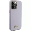 Guess GUHCP15LPGMCSL Glitter Glossy Script Hard Case für iPhone 15 Pro 6,1 inch Flieder