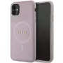 Guess GUHMN61PSAHMCP Hardcase Saffiano MagSafe für iPhone 11 / Xr 6.1 Pink