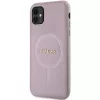 Guess GUHMN61PSAHMCP Hardcase Saffiano MagSafe für iPhone 11 / Xr 6.1 Pink