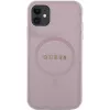 Guess GUHMN61PSAHMCP Hardcase Saffiano MagSafe für iPhone 11 / Xr 6.1 Pink