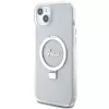 Guess GUHMP15MHRSGSD iPhone 15 Plus / 14 Plus 6,7 inch Transparente Hardcase Ring Stand Script Glitter MagSafe