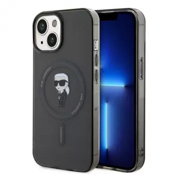 Karl Lagerfeld Ikonik Hardcase MagSafe für iPhone 13/14/15 6,1 inch Schwarz