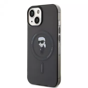 Karl Lagerfeld Ikonik Hardcase MagSafe für iPhone 13/14/15 6,1 inch Schwarz
