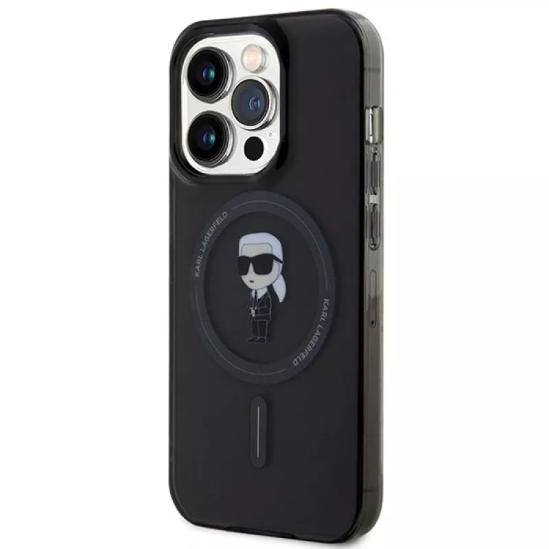 Karl Lagerfeld Ikonik MagSafe Hardcase für iPhone 14 Pro 6,1 inch Schwarz