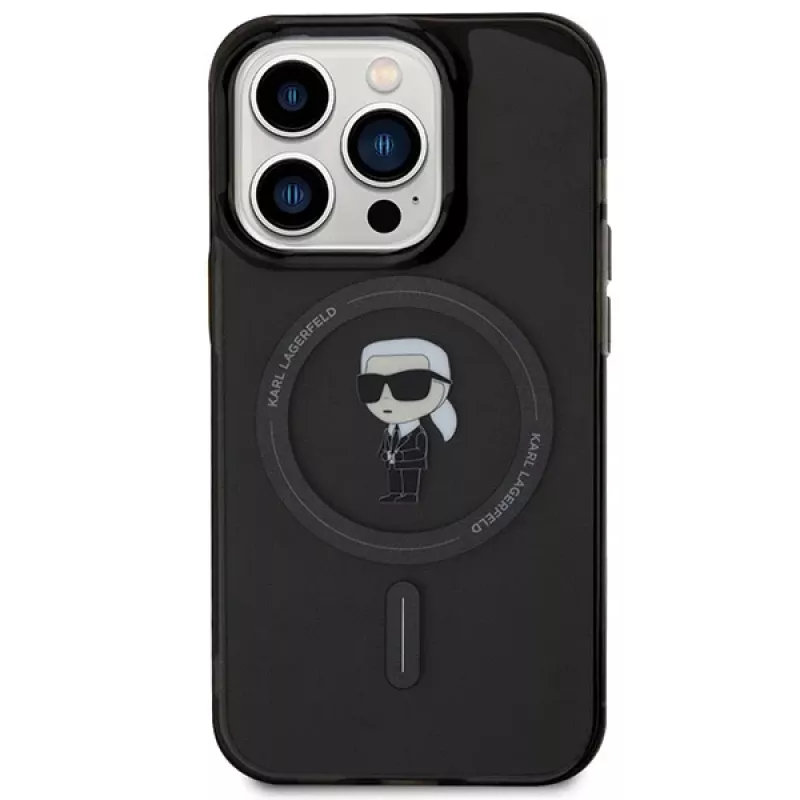 Karl Lagerfeld Ikonik MagSafe Hardcase für iPhone 14 Pro 6,1 inch Schwarz