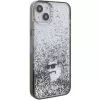 Karl Lagerfeld KLHCP15MLKCNSK iPhone 15 Plus / 14 Plus 6,7 inch Transparente Hartschale Liquid Glitter Choupette