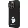 Karl Lagerfeld KLHCP13LSMHCNPK iPhone 13 Pro / 13 6.1 Black Hardcase Silicone C Metal Pin