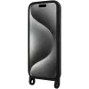 Karl Lagerfeld KLHCP15SSCBSKNK iPhone 15 / 14 / 13 6.1 Hard Case Black Crossbody Silicone Ikonik