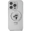 Karl Lagerfeld KLHMP13LHMRSKCH iPhone 13 Pro / 13 6,1 inch Weiße Hardcase Ringhalterung Karl & Choupette MagSafe