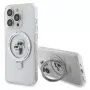 Karl Lagerfeld KLHMP15XHMRSKCH Hardcase Ring Stand für iPhone 15 Pro Max 6,7 inch Weiß MagSafe Karl & Choupette