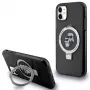 Karl Lagerfeld KLHMN61HMRSKCK Hardcase Ring Stand für iPhone 11 / Xr 6.1 Schwarz MagSafe Karl & Choupette