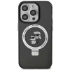 Karl Lagerfeld KLHMP15LHMRSKCK Hardcase Ring Stand MagSafe für iPhone 15 Pro 6.1 Schwarz