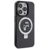 Karl Lagerfeld KLHMP15LHMRSKCK Hardcase Ring Stand MagSafe für iPhone 15 Pro 6.1 Schwarz