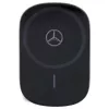 Mercedes Silver Star MagSafe Magnetischer Kabelloser Auto-Ladegerät 15W (Schwarz)