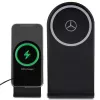 Mercedes-Benz Foldable 2-in-1 Wireless Charging Stand 15W Black Silver Star MagSafe