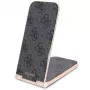 Guess Foldable 2-in-1 Wireless Charger GUDCFAL4PEGK 15W Black 4G Pattern MagSafe