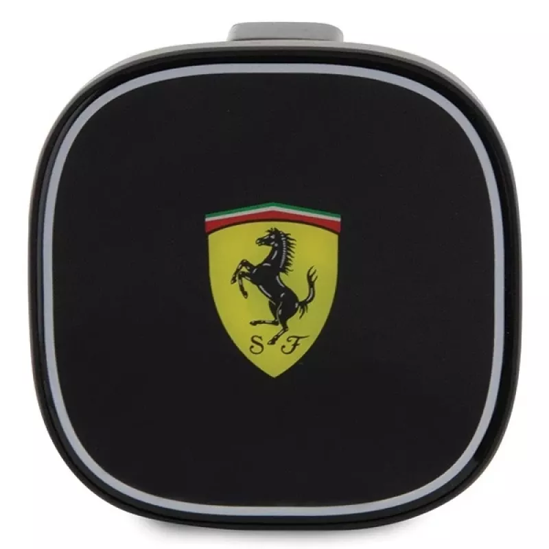 Ferrari 15W Wireless Inductive Car Charger Mount FECHMGLK for Air Vent, Black, MagSafe