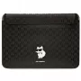 Karl Lagerfeld Sleeve KLCS16SAKHPCK 16 inch Black Saffiano Monogram Choupette Laptop Sleeve