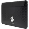 Karl Lagerfeld Sleeve KLCS16SAKHPCK 16 inch Black Saffiano Monogram Choupette Laptop Sleeve