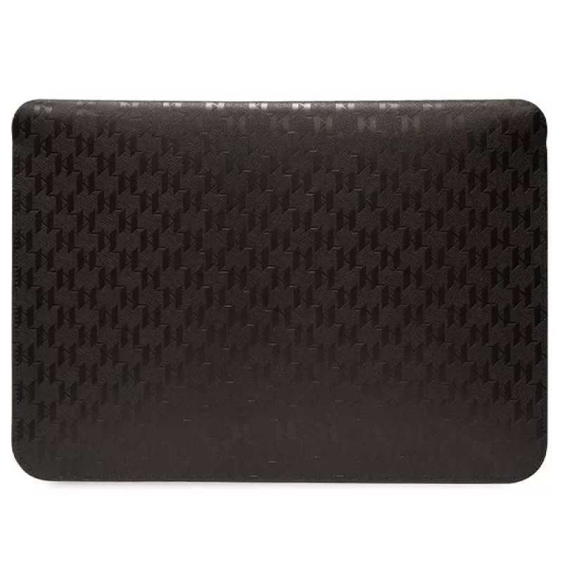 Karl Lagerfeld Sleeve KLCS16SAKHPCK 16 inch Black Saffiano Monogram Choupette Laptop Sleeve