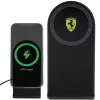Ferrari Foldable 2-in-1 Wireless Charger FECBFMALK 15W Black Printed Logo MagSafe