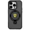 Ferrari FEHMP15SUSCAK iPhone 15 / 14 / 13 6,1 inch Black Hardcase Ring Stand 2023 Collection MagSafe