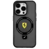 Ferrari FEHMP15MUSCAK iPhone 15 Plus / 14 Plus 6,7 inch Transparent Smoky Hardcase mit Ringhalter, MagSafe, 2023 Kollektion