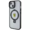 Ferrari FEHMP15SUSCAH iPhone 15 / 14 / 13 6.1 Transparente Hartschale mit Ringhalter 2023 Kollektion MagSafe