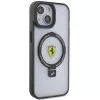 Ferrari FEHMP15SUSCAH iPhone 15 / 14 / 13 6.1 Transparente Hartschale mit Ringhalter 2023 Kollektion MagSafe