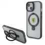Ferrari FEHMP15MUSCAH iPhone 15 Plus / 14 Plus 6,7 inch Transparente Hartschale mit Ringhalterung, MagSafe, 2023 Kollektion