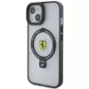 Ferrari FEHMP15MUSCAH iPhone 15 Plus / 14 Plus 6,7 inch Transparente Hartschale mit Ringhalterung, MagSafe, 2023 Kollektion