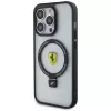 Ferrari FEHMP15LUSCAH iPhone 15 Pro 6,1 inch Transparente Hartschale mit Ringhalterung, MagSafe-kompatibel, Kollektion 2023