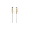Guess GUCLLALRGDD USB-C auf Lightning Kabel 1,5 m Schnellladung Hellgold mit geprägtem Logo