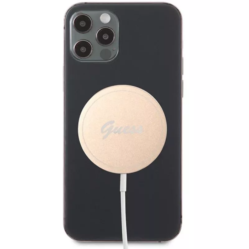 Guess GUCBMSLRD 15W MagSafe Wireless Charging Pad - Gold
