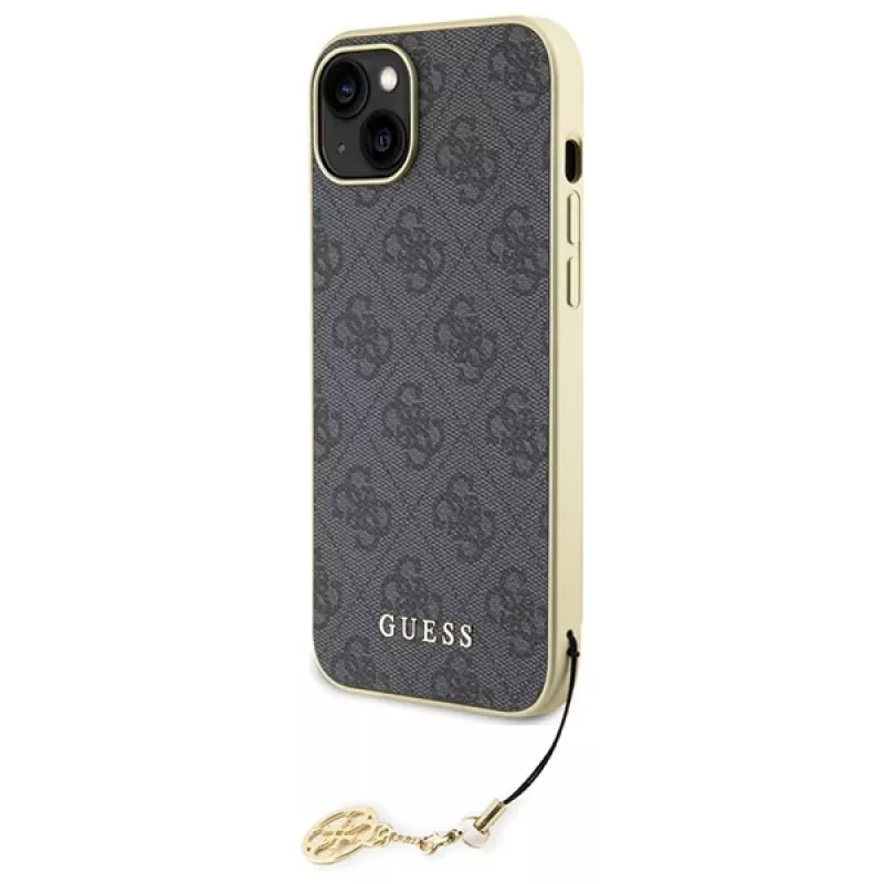 Guess GUHCP15MGF4GGR iPhone 15 Plus/14 Plus 6,7 inch Grau Hardcase 4G Charms Collection