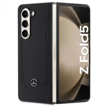 Mercedes-Benz MEHCZFD5ARMBK Urban Leather Hard Case für Samsung Galaxy Z Fold5 - Schwarz