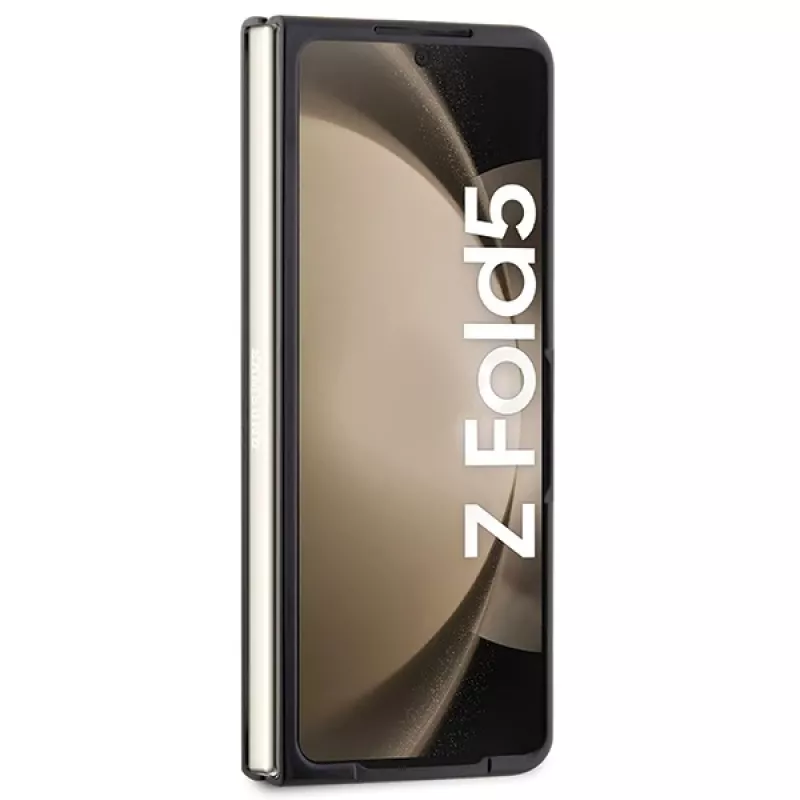 Mercedes-Benz MEHCZFD5ARMBK Urban Leather Hard Case für Samsung Galaxy Z Fold5 - Schwarz