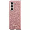 Guess GUHCZFD5HGGSHP F946 Glitter Script Hard Case für Samsung Galaxy Z Fold5 - Pink