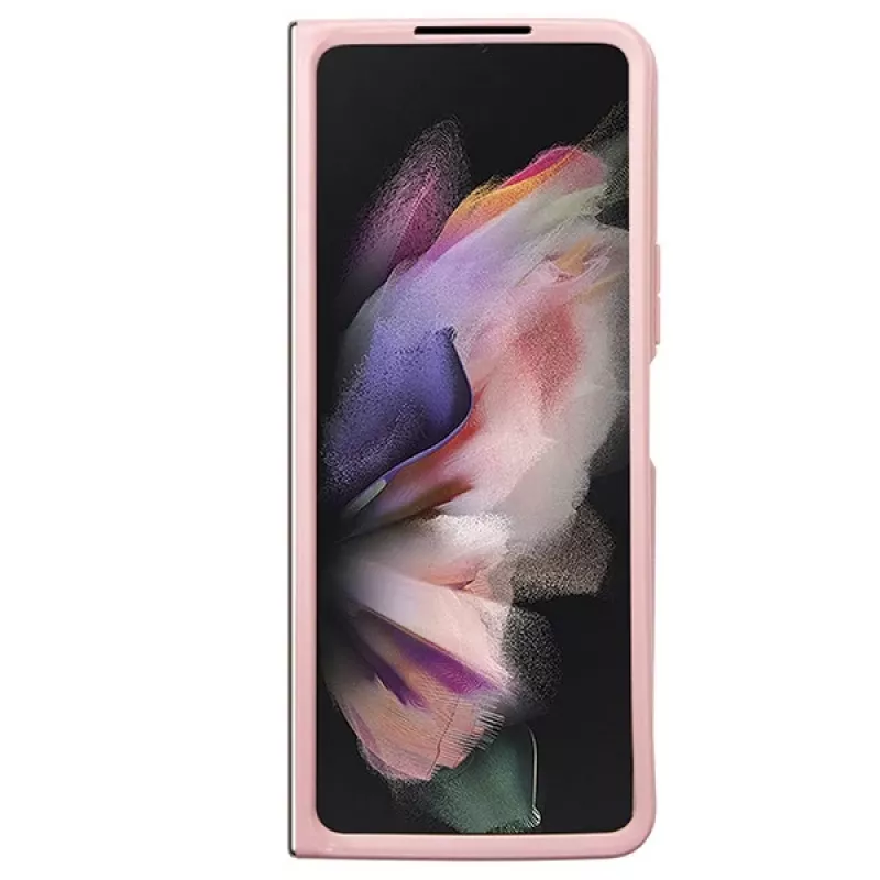 Guess GUHCZFD5HGGSHP F946 Glitter Script Hard Case für Samsung Galaxy Z Fold5 - Pink