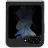 Karl Lagerfeld Saffiano Karl & Choupette Pin Hard Case für Samsung Galaxy Z Flip5, Schwarz