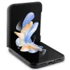 BMW M Collection Leder Carbon Rückseitenabdeckung für Samsung Galaxy Z Flip5 - Schwarz