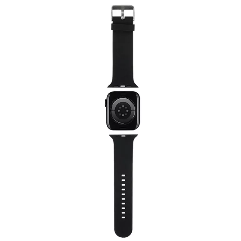 Karl Lagerfeld 3D Rubber Karl & Choupette Heads NFT Apple Watch Armband 38/40/41mm Schwarz