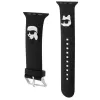 Karl Lagerfeld 3D Rubber Karl & Choupette Heads NFT Apple Watch Armband 38/40/41mm Schwarz