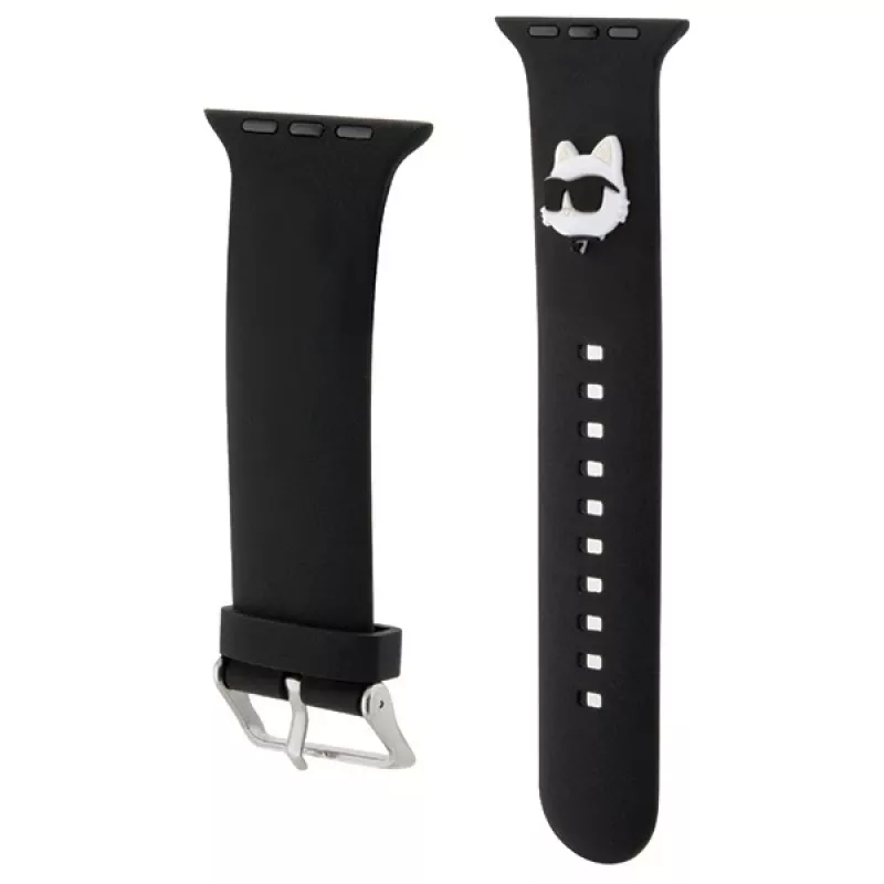 Karl Lagerfeld 3D Rubber Choupette Head Strap for Apple Watch 38/40/41mm Black