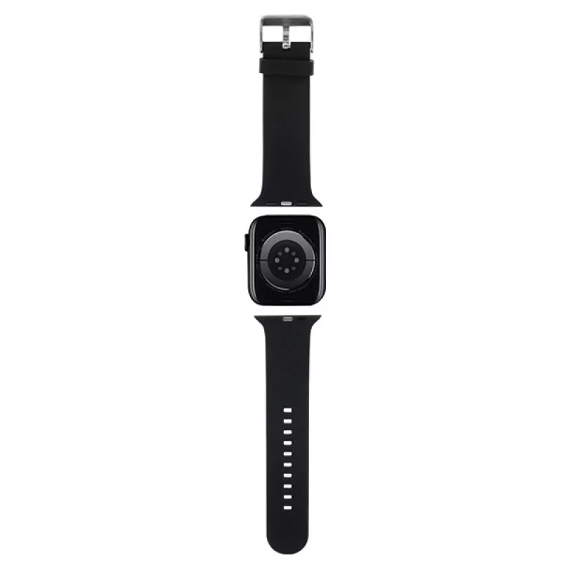 Karl Lagerfeld 3D Rubber Choupette Head Apple Watch Armband 42/44/45/49mm Schwarz