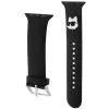 Karl Lagerfeld 3D Rubber Choupette Head Apple Watch Armband 42/44/45/49mm Schwarz